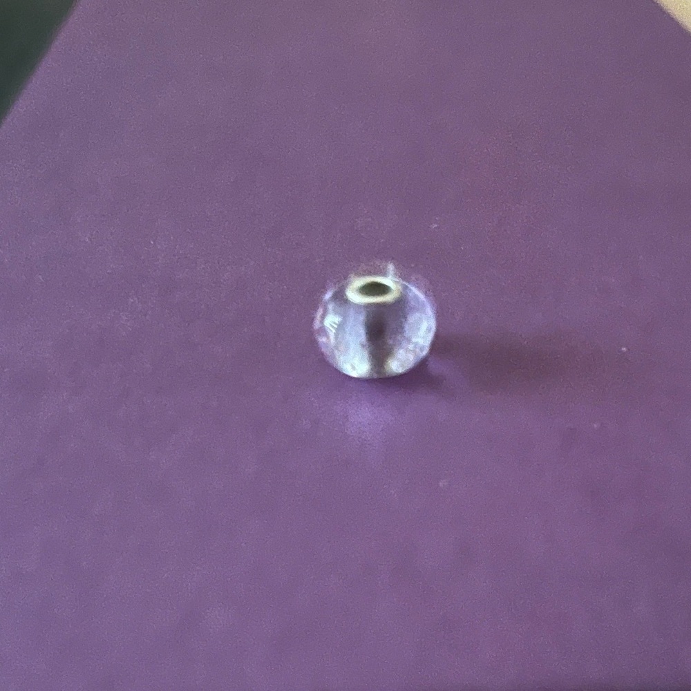 Trollbeads Retired Lavender Prism bead. TGLBE-10219. - Picture 5 of 6